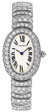Cartier Baignoire 1920 Diamond 18kt White Gold Ladies Watch WB5103LM